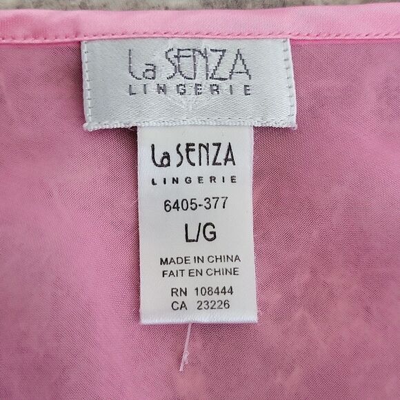 EUC La SEMZA women's pink cut-out front lace closure floral lace linger - Picture 4 of 6